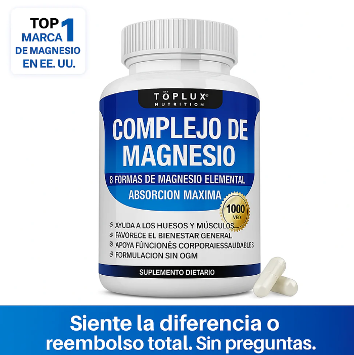 🌟Magnesium Complex - 8 en 1 Equilibrio y Vitalidad en cada cápsula Suplemento Premium